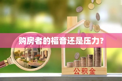 楠西购房者的福音还是压力？